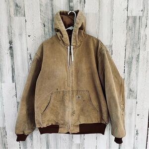 Carhartt Men’s J131 Thermal Lined Full Zip Duck Active Jacket Size XL